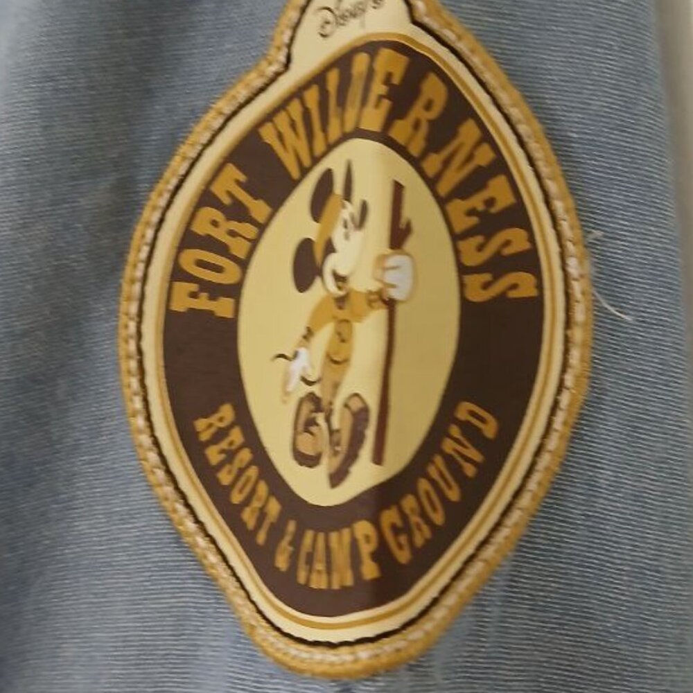 Disney Fort Wilderness 50th Anniversary Chambray Shirt, 100% Cotton, Unisex - Picture 5 of 12